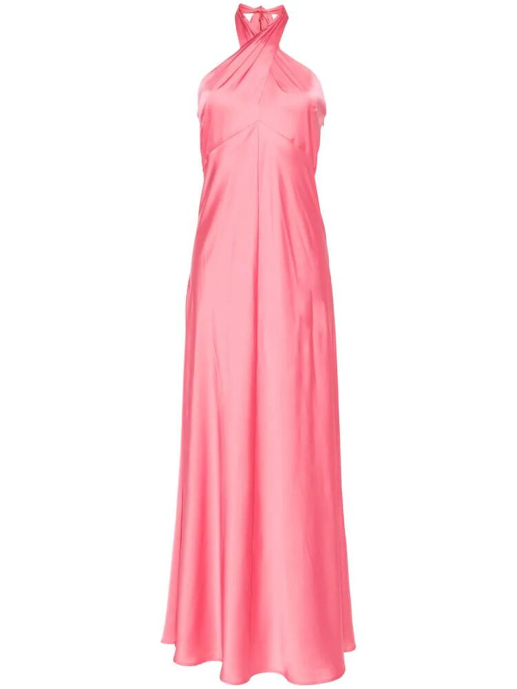 D.Exterior halterneck maxi dress - Pink Cover