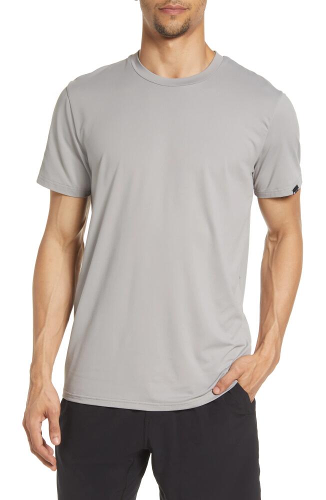 Barbell Apparel Men's Havok Stretch Crewneck T-Shirt in Gray Cover