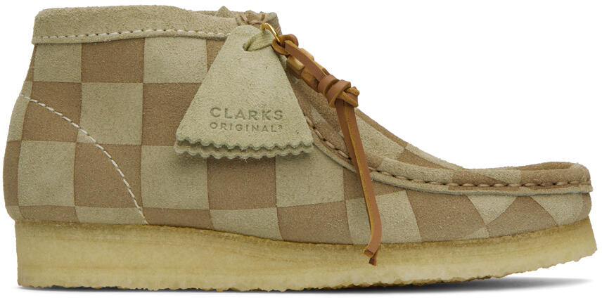 Clarks Originals Beige & Taupe Wallabee Boots Cover