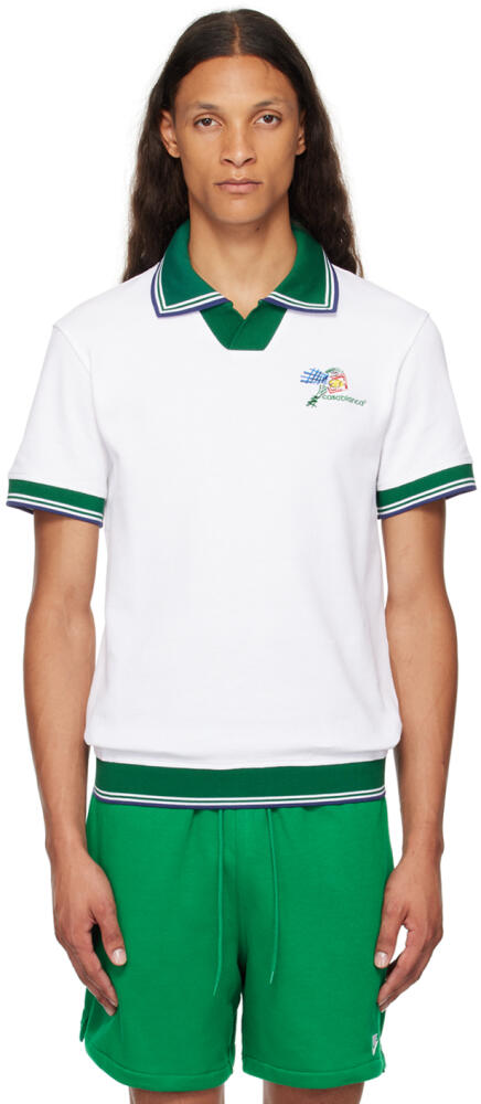 Casablanca White Croquis De Tennis Polo Cover