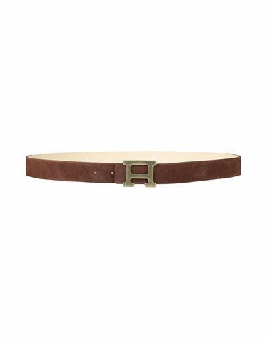 Grey Daniele Alessandrini Man Belt Brown Leather Cover