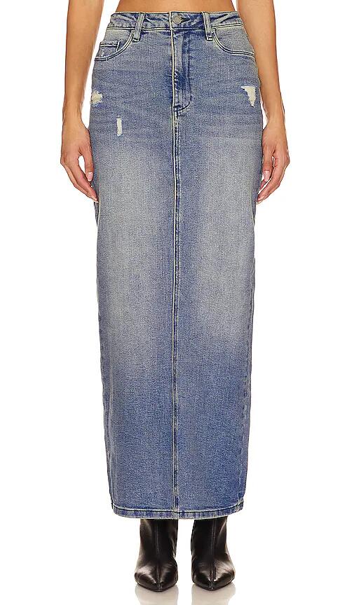 BLANKNYC Denim Maxi Skirt in Blue Cover