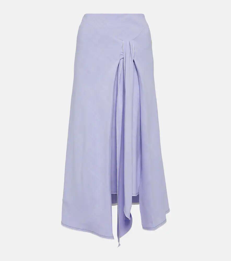 Victoria Beckham Asymmetric tie-dyed maxi skirt Cover