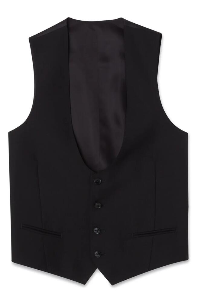 BLK DNM 77 Wool Vest in Black Cover