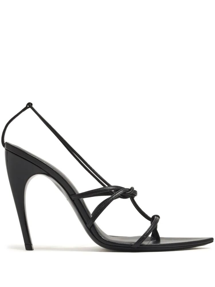 Nensi Dojaka pointed-toe leather sandals - Black Cover