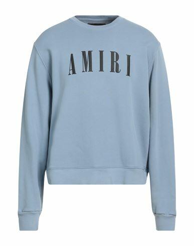 Amiri Man Sweatshirt Pastel blue Cotton Cover