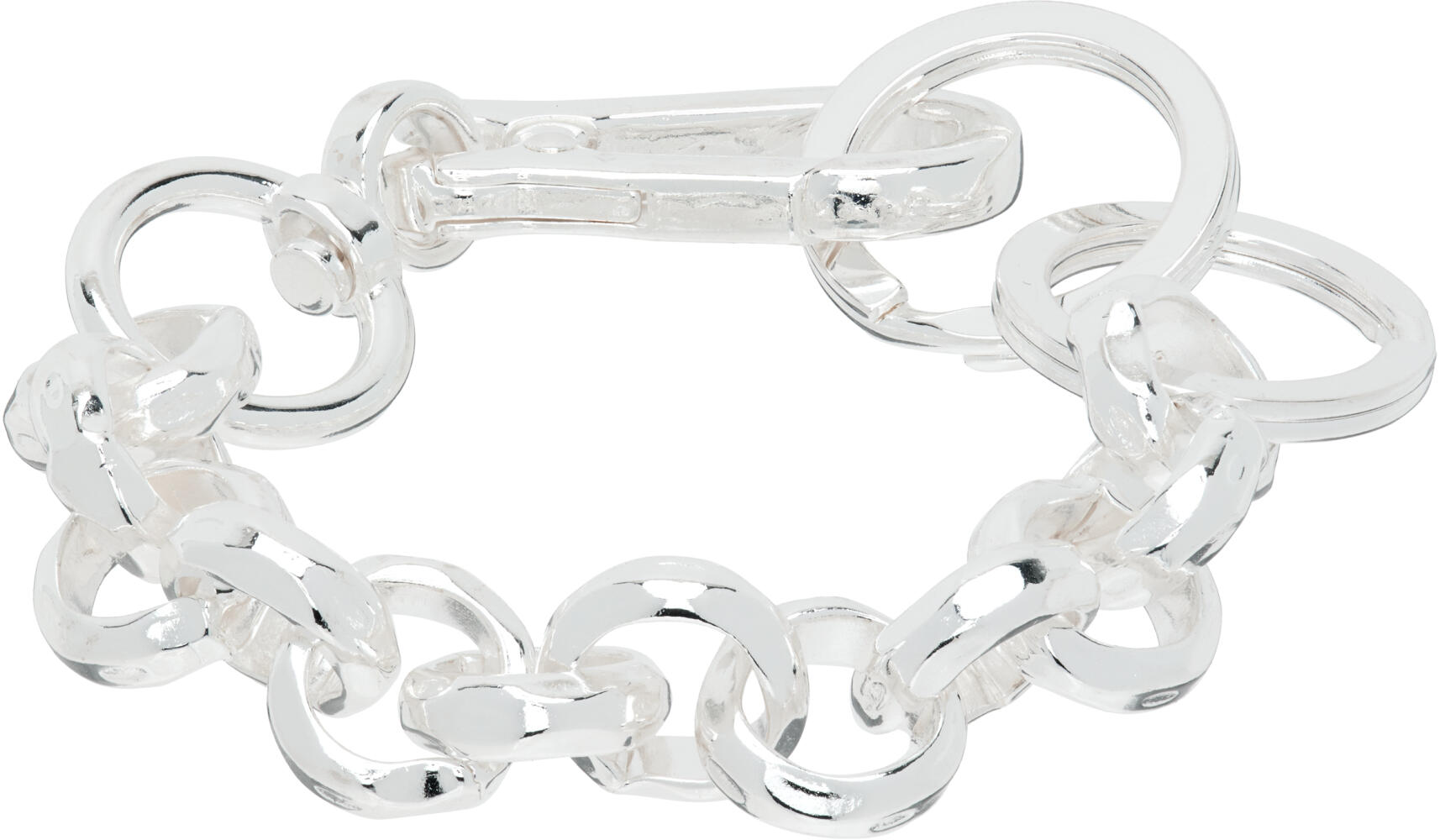 Martine Ali Silver Rolo Hardware Bracelet Cover