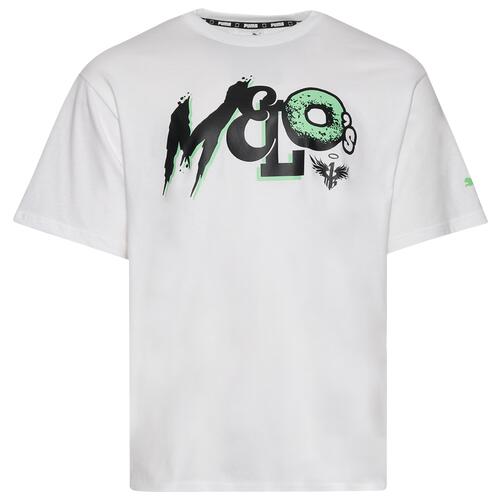 PUMA Melo x Lamelo-O T-Shirt - Mens Green/Puma White Cover