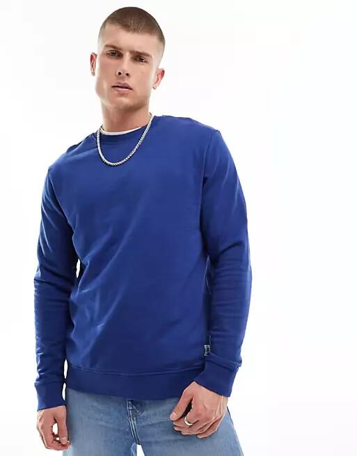 Only & Sons oversized crew neck sweat in blue Cover