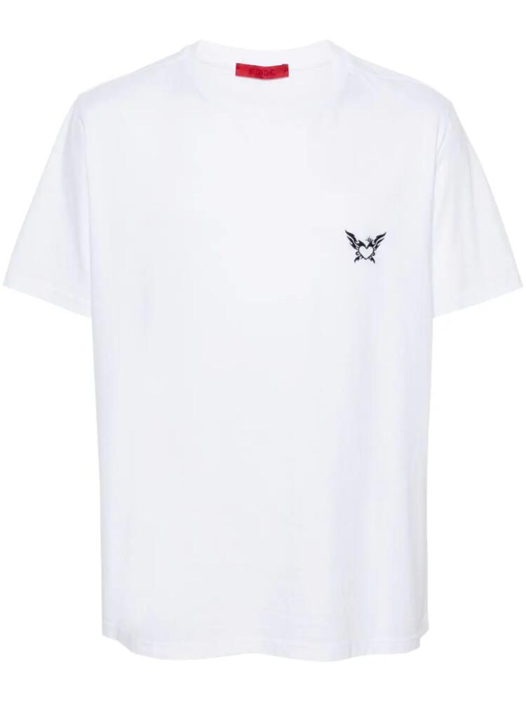 KUSIKOHC logo-patch T-shirt - White Cover