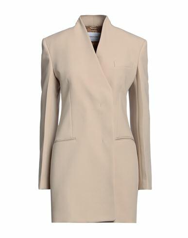 Ferragamo Woman Blazer Beige Virgin Wool Cover