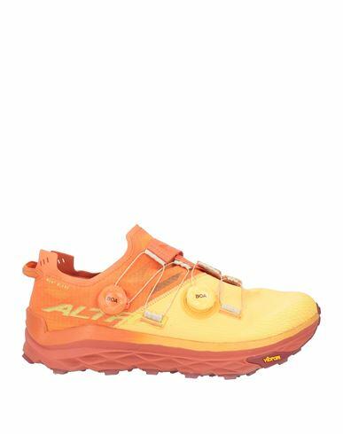 Altra Man Sneakers Orange Textile fibers, Rubber Cover