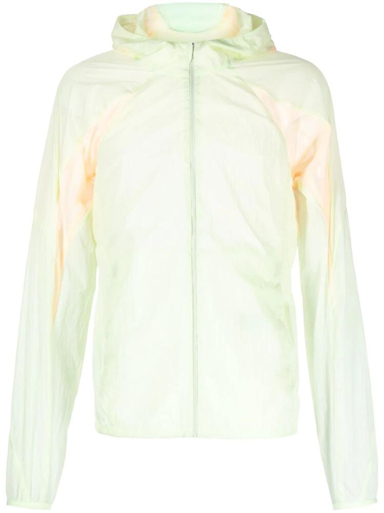 Post Archive Faction transparent-design hooded jacket - Green Cover