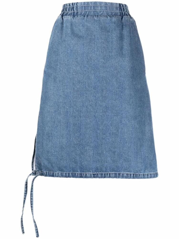 Sunnei side-tie detail denim skirt - Blue Cover