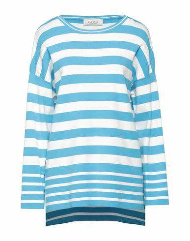 Kaos Woman Sweater Azure Viscose, Polyester Cover