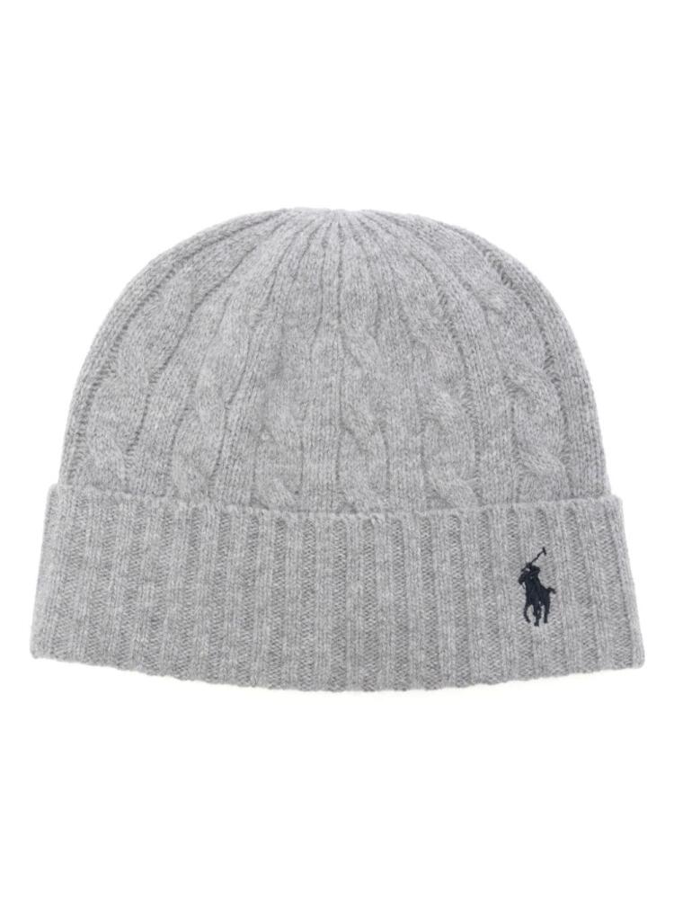 Polo Ralph Lauren Polo Pony-embroidered beanie - Grey Cover