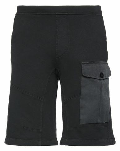 Ten C Man Shorts & Bermuda Shorts Black Cotton, Polyester, Polyamide Cover