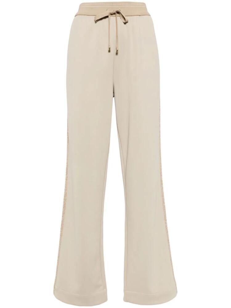 Lorena Antoniazzi cotton-blend track pants - Brown Cover