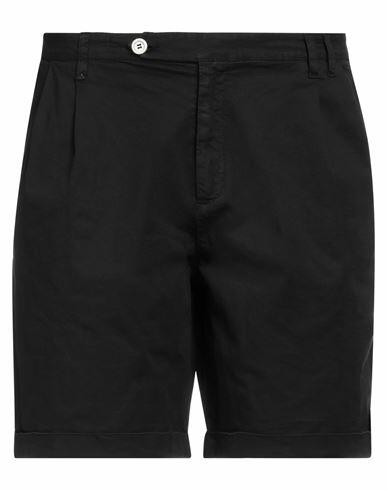 Berna Man Shorts & Bermuda Shorts Black Cotton, Elastane Cover