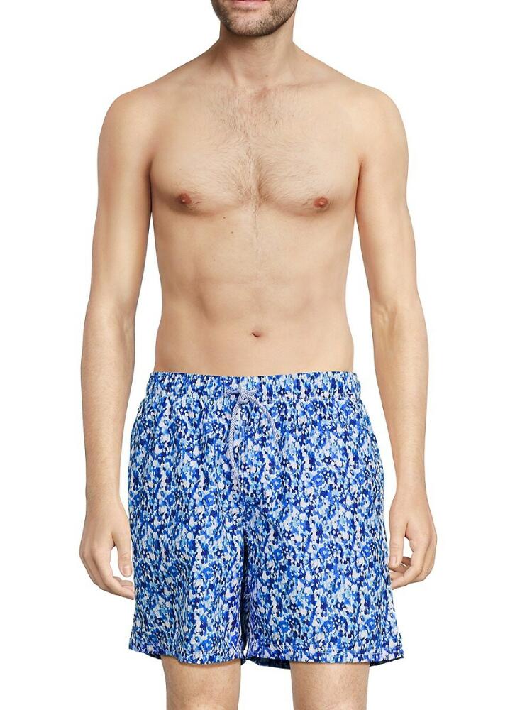 TailorByrd Men's Splash Swim Shorts - Blue Cover