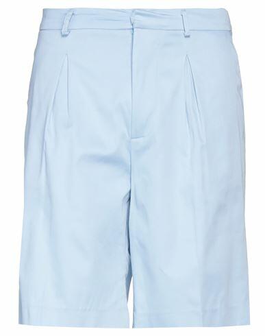 Family First Milano Man Shorts & Bermuda Shorts Sky blue Cotton, Elastane Cover