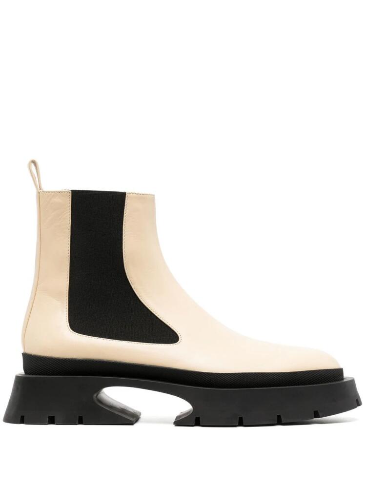 Jil Sander chunky ankle boots - Neutrals Cover