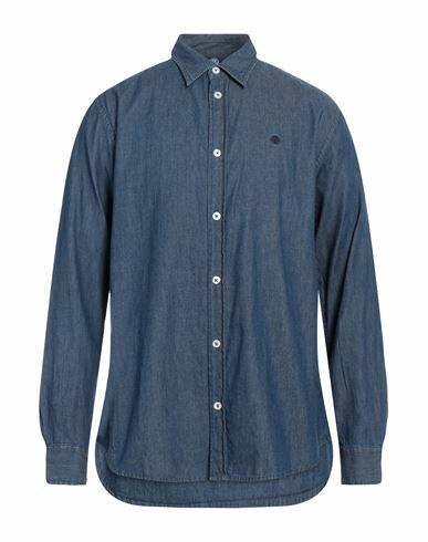 North Sails Man Denim shirt Blue Cotton Cover