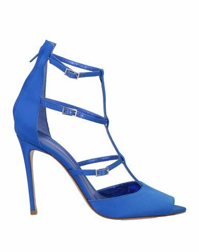 Aldo Castagna Woman Pumps Bright blue Textile fibers Cover