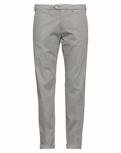 Seventy Sergio Tegon Man Pants Grey Cotton, Elastane Cover