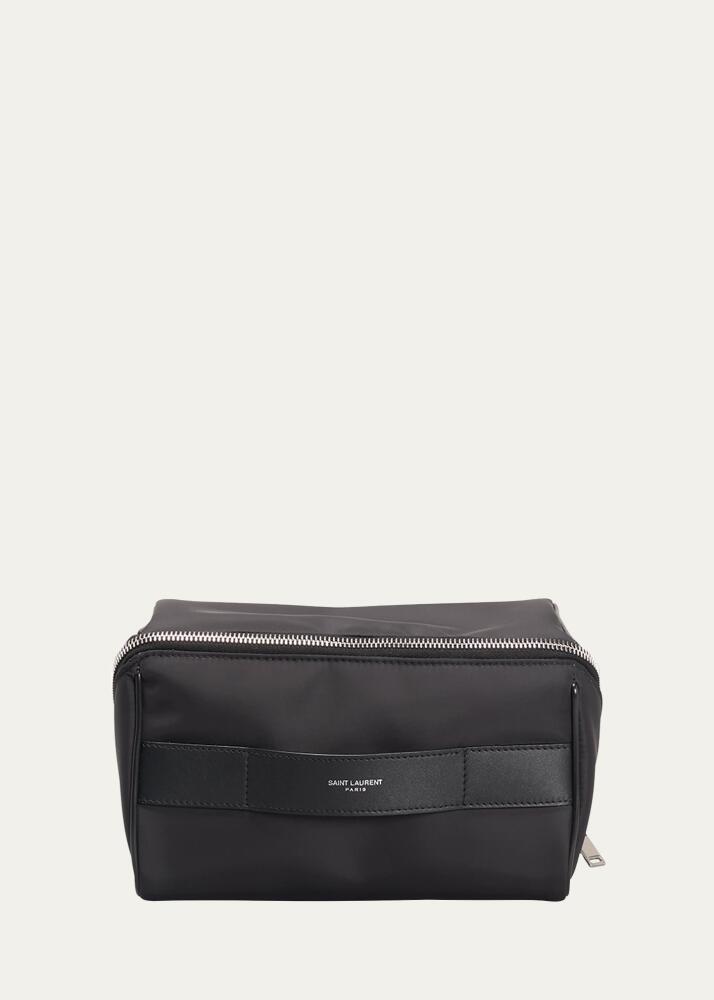 Saint Laurent Men's Nylon Toiletry Pouch Cover