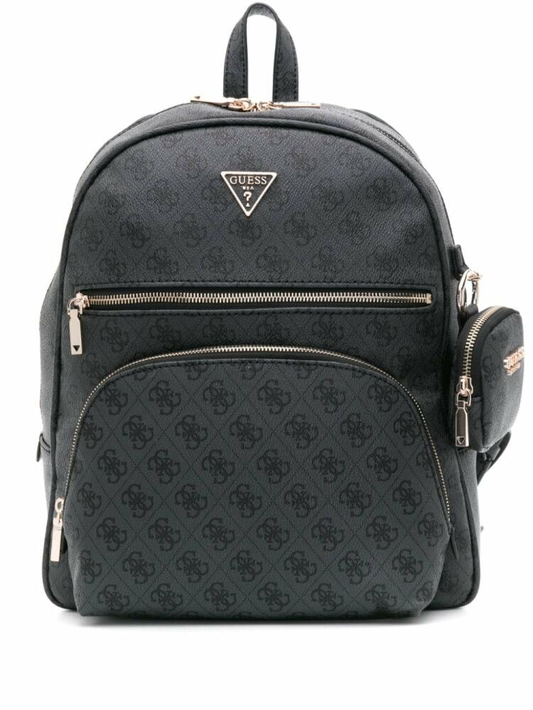 GUESS USA Power Play logo-print backpack - Grey Cover