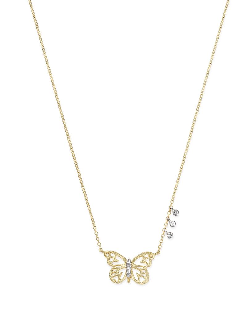 Meira T 14K White & Yellow Gold Butterfly Pendant Necklace, 16 Cover