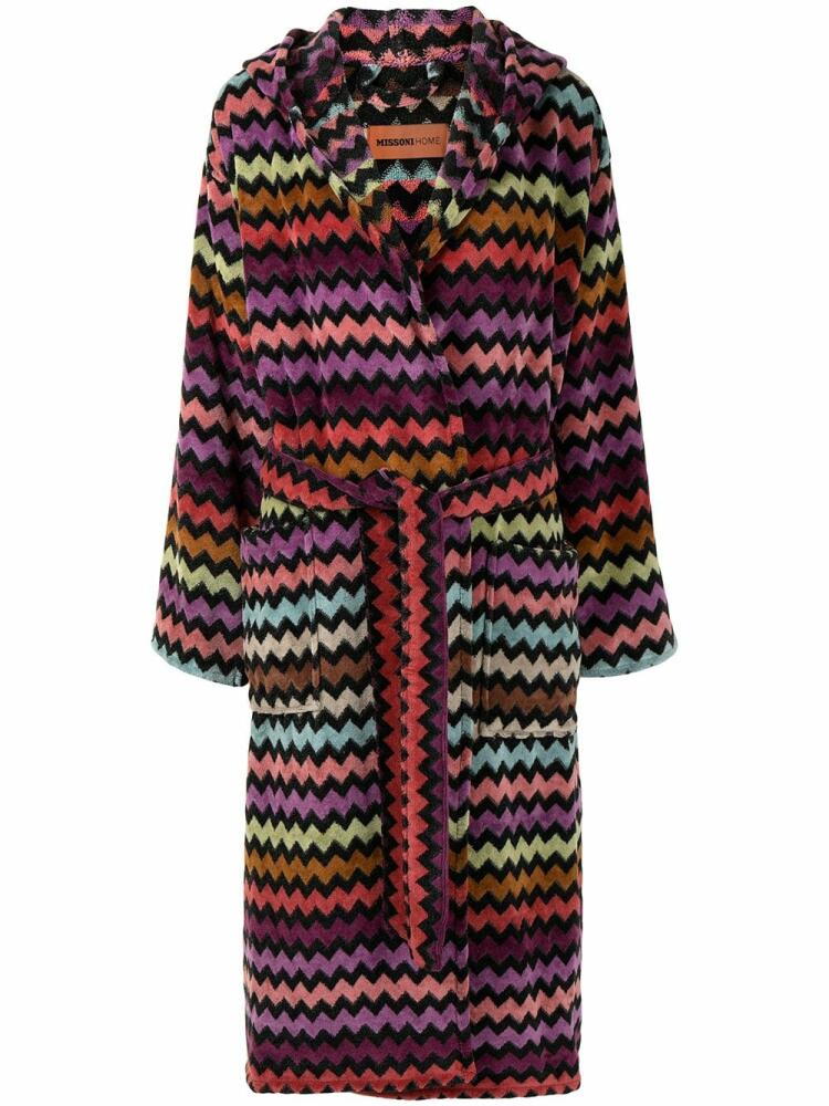 Missoni Home Warner bathrobe - Purple Cover