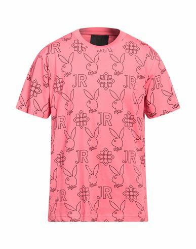 John Richmond Man T-shirt Fuchsia Cotton Cover