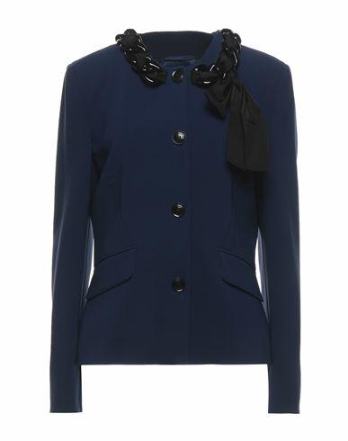 Boutique Moschino Woman Blazer Blue Triacetate, Polyester Cover