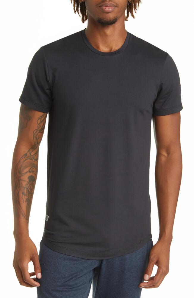 Barbell Apparel Men's Drop Hem T-Shirt in Black Cover