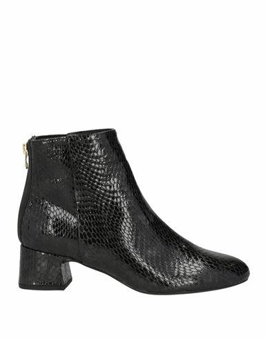 Unisa Woman Ankle boots Black Leather Cover