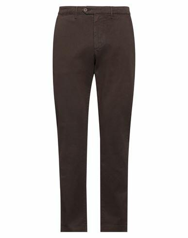 0/zero Construction Man Pants Dark brown Cotton, Elastane Cover