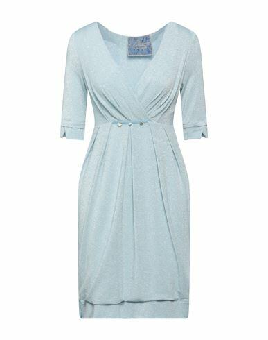 Elisa Cavaletti By Daniela Dallavalle Woman Mini dress Sky blue Viscose, Polyester, Polyamide, Elastane Cover