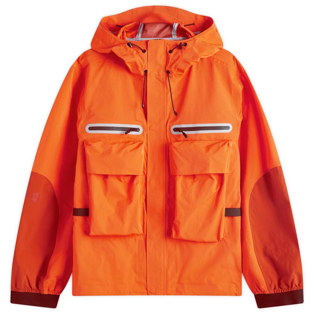 Purple Mountain Observatory Men's Climate Hooded Jacket in Orange Cover