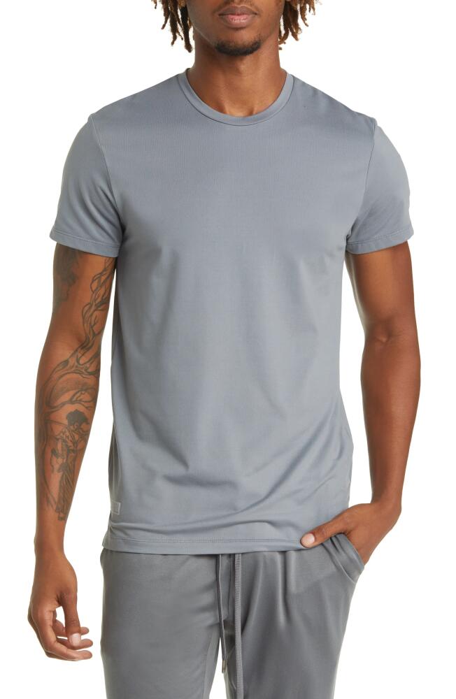 Barbell Apparel Men's Split Hem T-Shirt in Slate Cover