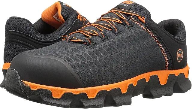 Timberland PRO Powertrain Alloy Toe (Black/Orange) Men's Work Lace-up Boots Cover