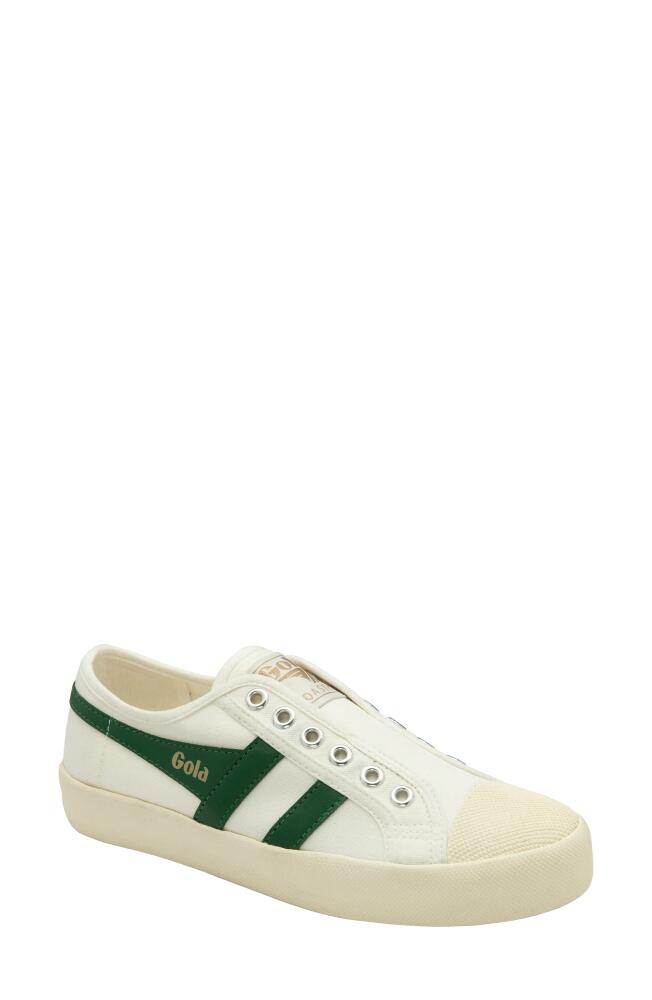 Gola Coaster Slip-On Sneaker in Off White/Green Cover