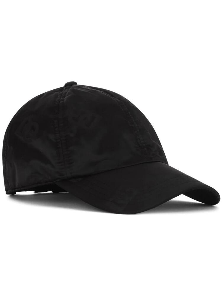 Dolce & Gabbana DG Monogram satin baseball cap - Black Cover