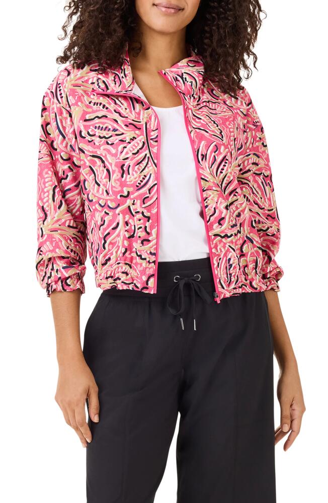 NZ ACTIVE by NIC+ZOE Shadow Floral Tech Stretch Jacket in Pink Multi Cover