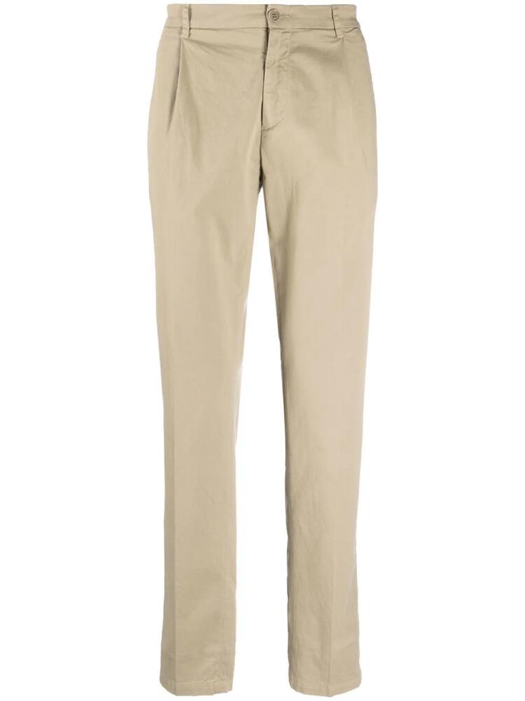 ASPESI pleat-detail straight-leg trousers - Neutrals Cover