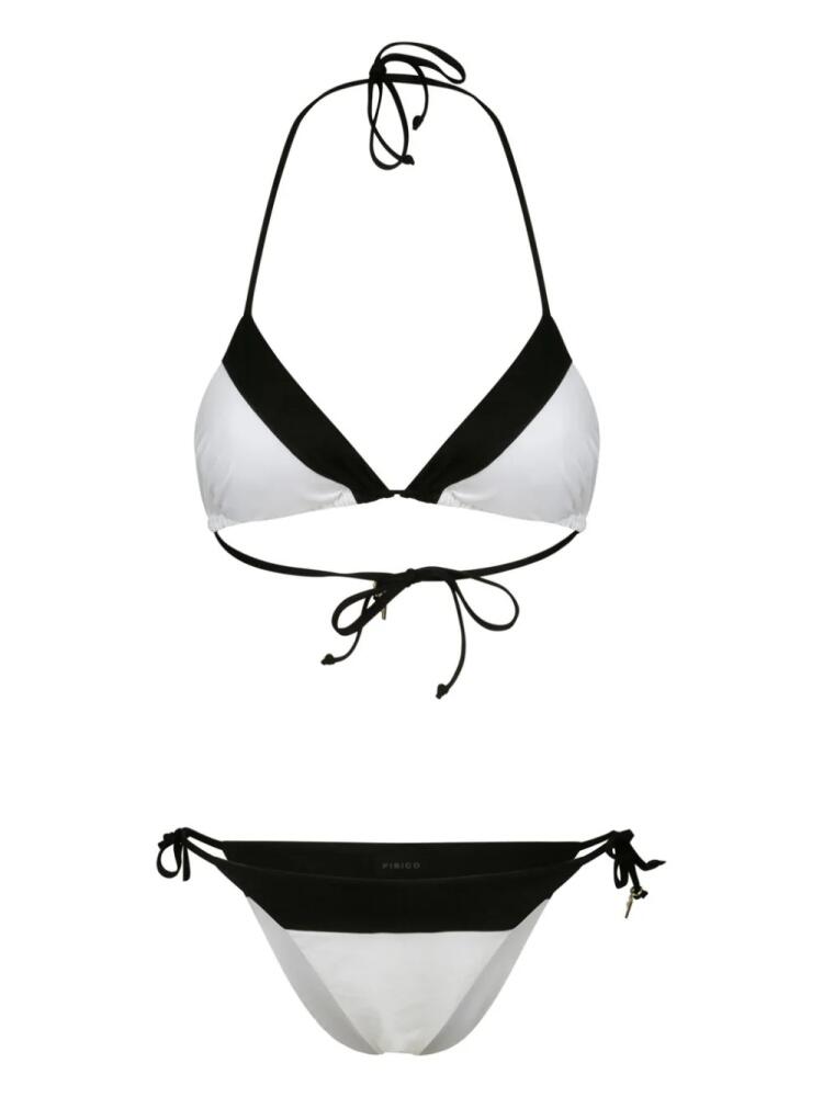 Fisico two-tone bikini - White Cover