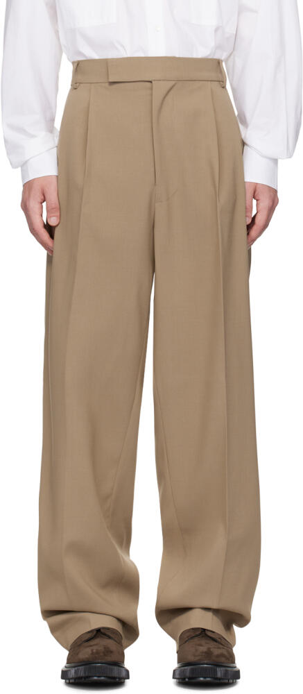 The Frankie Shop Beige Beo Trousers Cover