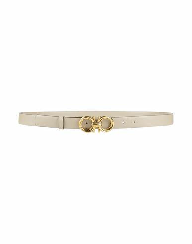 Ferragamo Woman Belt Beige Calfskin Cover