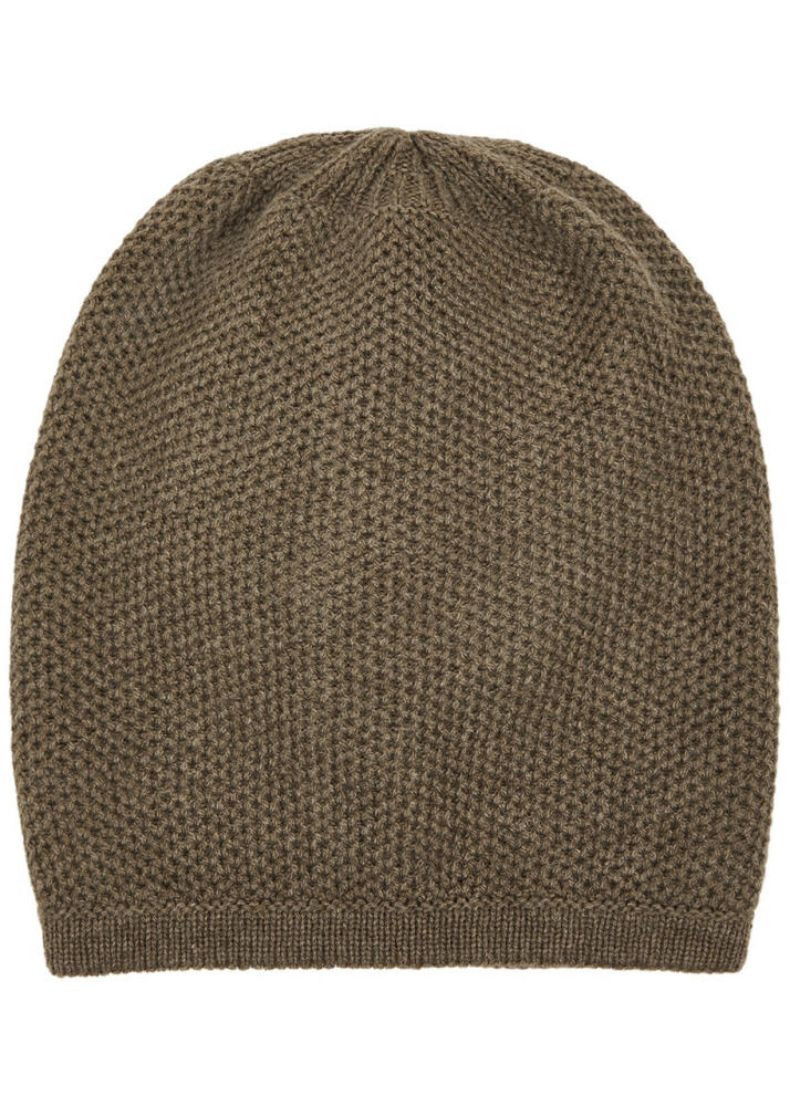 Inverni Waffle-knit Cashmere Beanie - Brown Cover